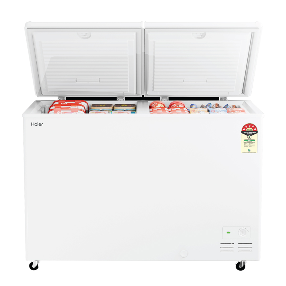 Haier Deep Freezer 588L, Hard Top Convertible Double Door (White)